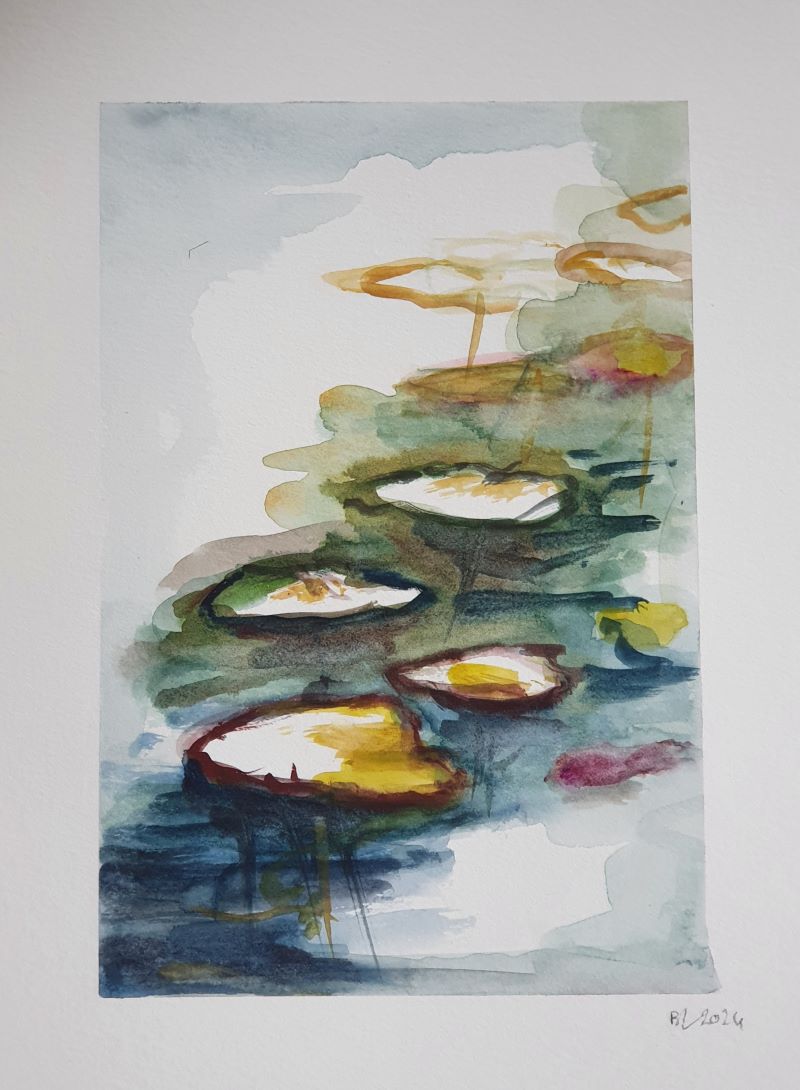 Nénuphars, 2024. Aquarelle, A5