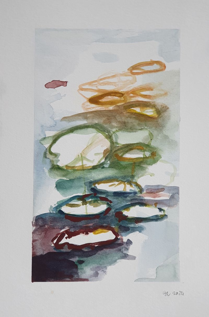 Nénuphars, 2024. Aquarelle, A5
