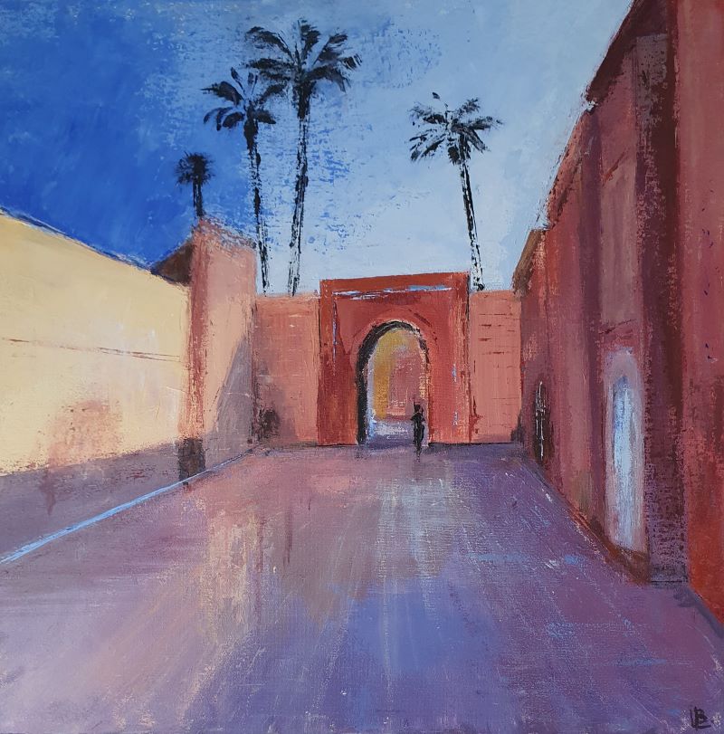 Marrakech, 2025. Acrylique sur toile 50 x 50 cm