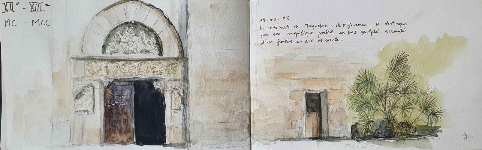 Cathédrale de Maguelone. Carnet de voyage, 2025
