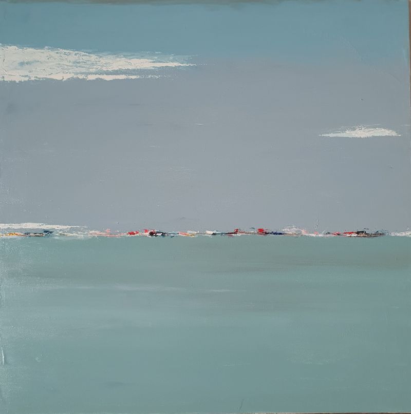 Frise, 2025. Acrylique sur toile 60 x 60 cm