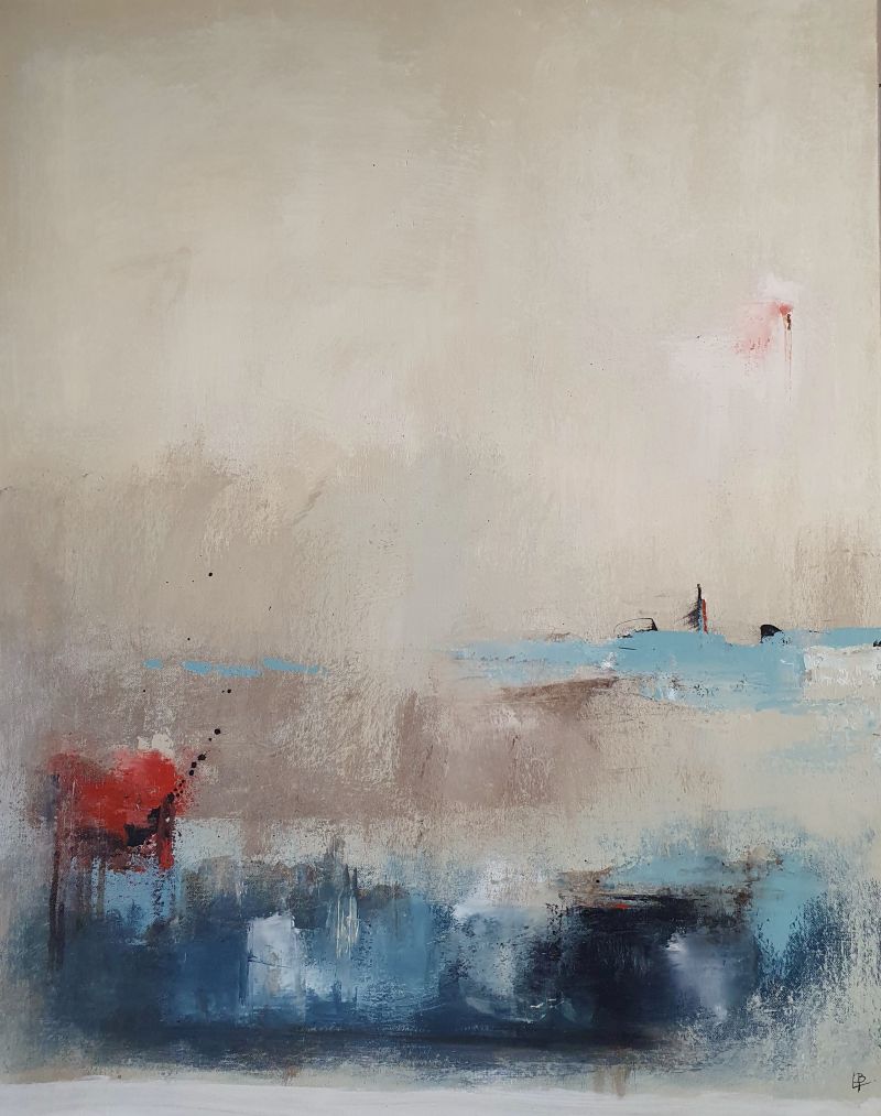 Curiosité, février 26. Acrylique sur toile, 72 x 93 cm