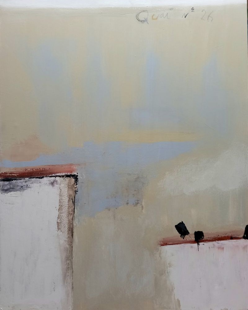 Quai 26. Février 2026. Acrylique sur toile, 72 x 93 cm