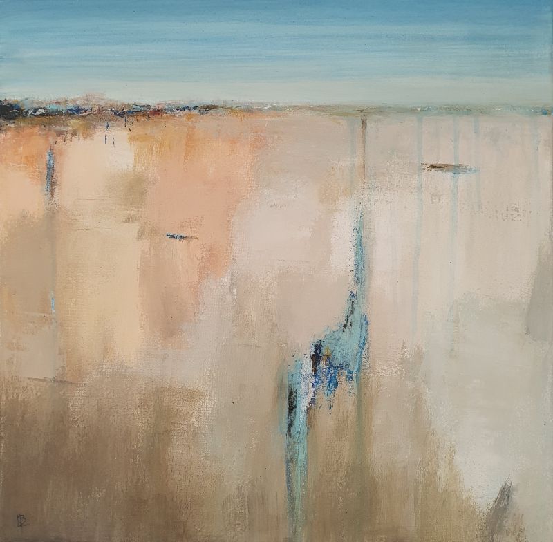 La faille, mars 2026. Acrylique sur toile 50 x 50 cm