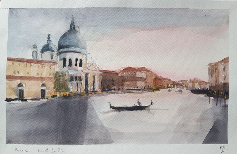 Venise. Aquarelle, avril 2026