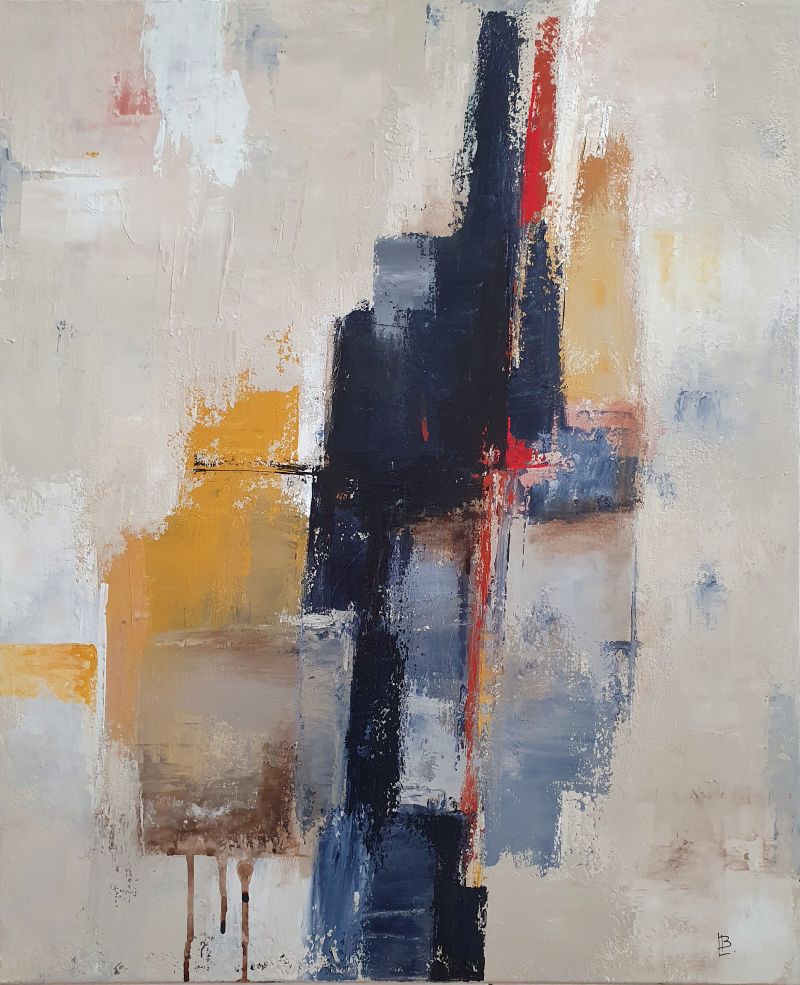 Ville, avril 2026. Acrylique sur toile 73 x 60 cm