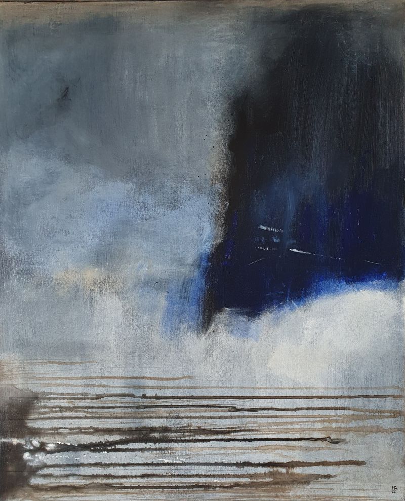 Orage, mai 2026. Acrylique sur toile, 60 x 73 cm, 20 F