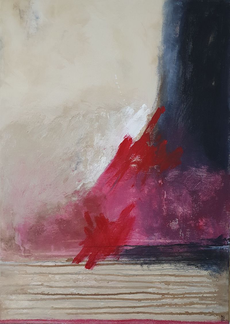 Flamenco, juin 2026. Acrylique sur toile, 50 x 70 cm